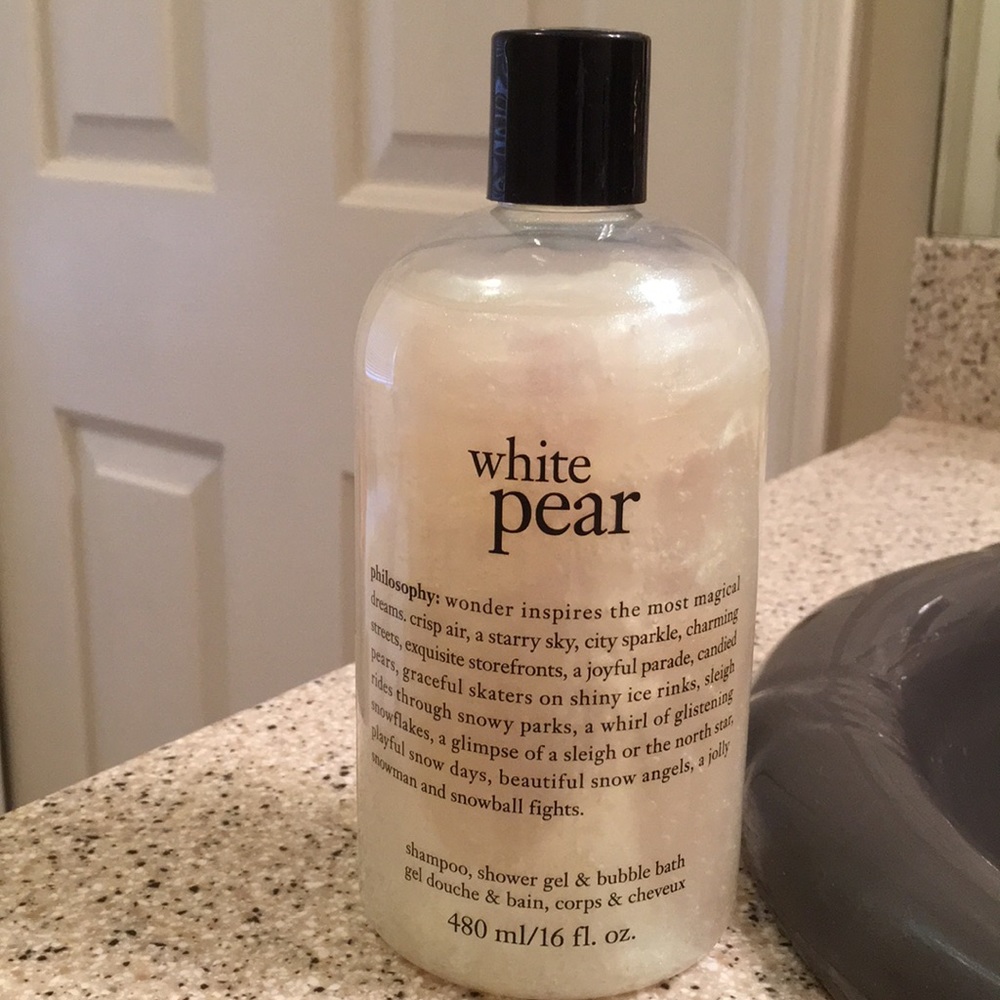 Philosophy White Pear Shampoo Shower gel 16 oz NEW